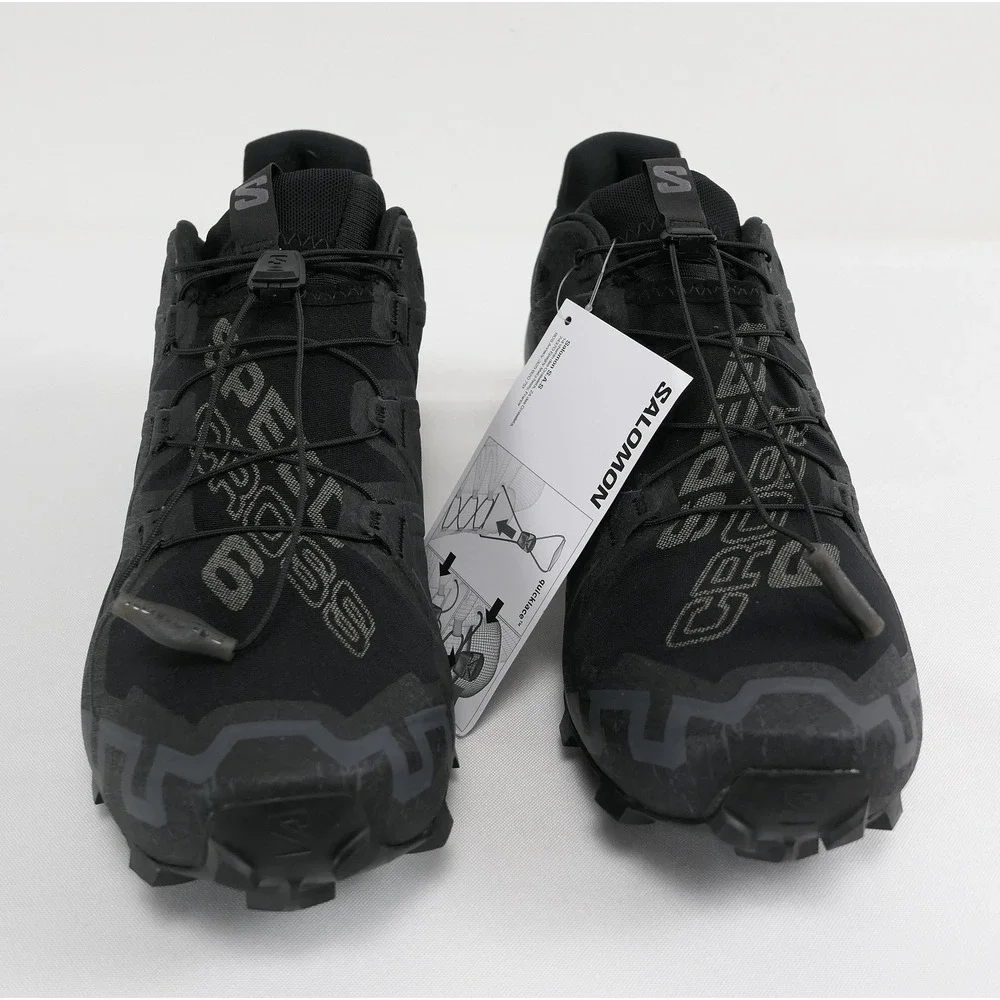 NEW! Salomon Speedcross 6 Mens size 10 Trail Running Shoes Black L41737900